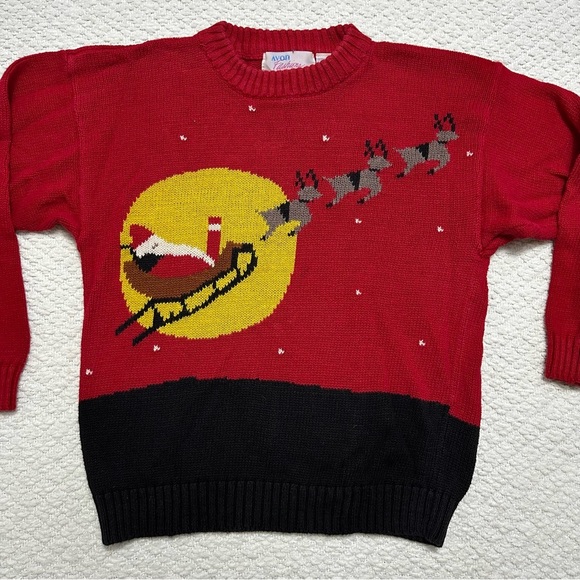 Vintage Avon Fashions Santa Christmas Sweater Women’s Size XSmall - Picture 2 of 6